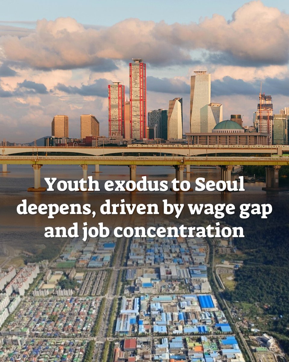 Despite the government’s continued efforts to disperse population growth away from Seoul, a new survey suggests population centralization to the greater Seoul area is intensifying.

koreaherald.com/article/106376…