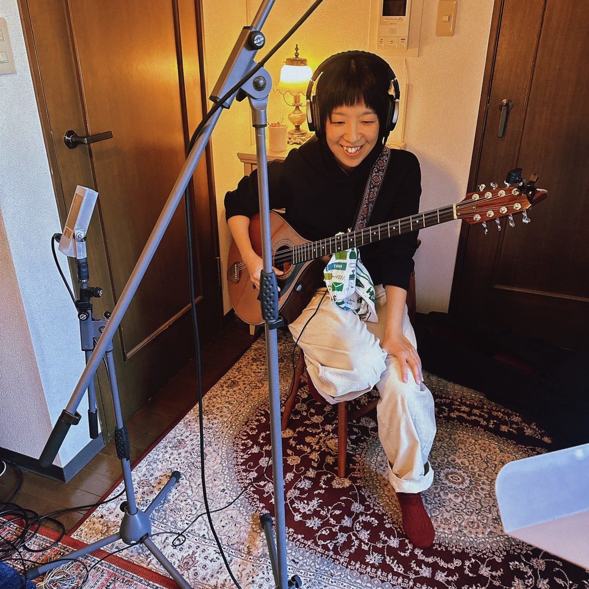 レコーディング２日目でした！
エンジニア横山さんの神技に助けられながらも順調に進んでいます。
クリエイションが楽しい！！
#Fáilte
 #矢島絵里子 
#岡皆実