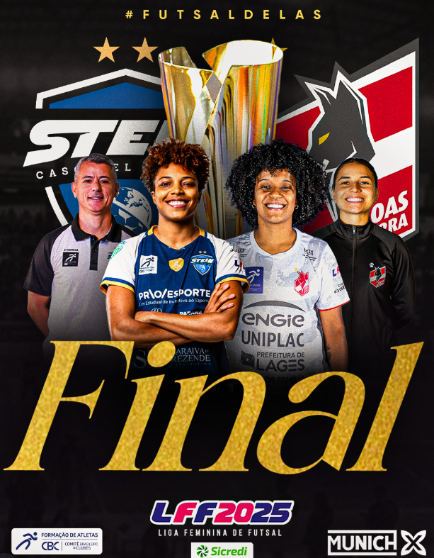 Hoy se decide el campeón de la liga brasileña de futsal femenino.

Hoje será definida a campeã do campeonato brasileiro de futsal feminino

Stein vs Leoas
🕣🇧🇷20:00🇪🇸00:00
📺Youtube: Liga Feminina de Futsal Sicredi

#FutsalFemenino #FutsalFemeninoBrasil