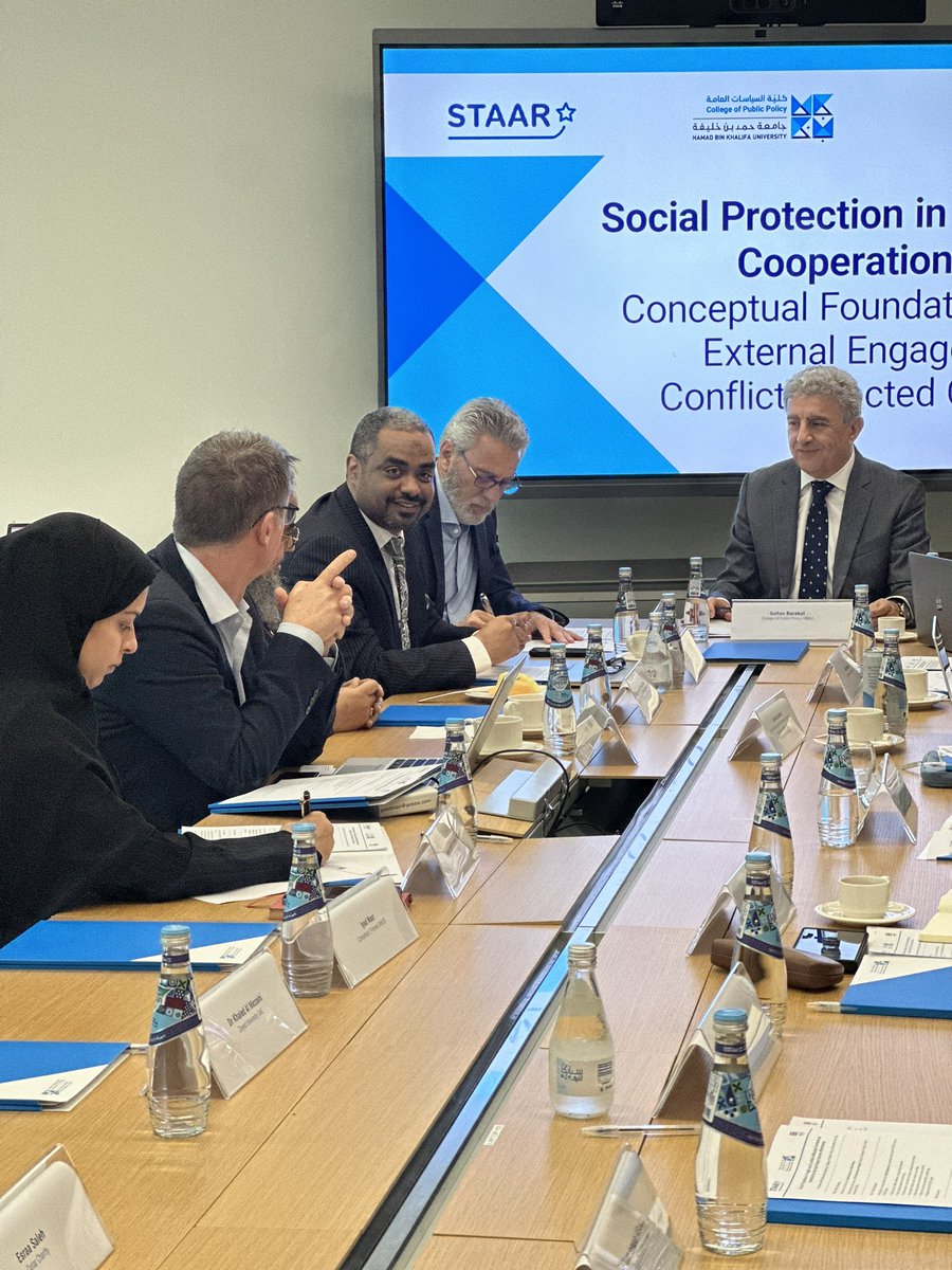 policyCollege's tweet image. #CPP @HBKU hosted a workshop based on research by CPP’s Prof. @BARAKAT_Sultan on how GCC states approach social protection in fragile and conflict-affected settings, and what this means for future humanitarian and development partnerships

More linkedin.com/posts/cpp-hbku…