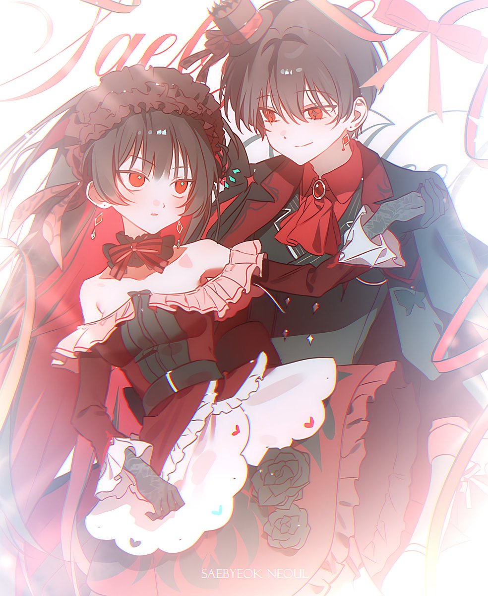 좋아하는 지인분 페어 작업했습니다🥰❤️🖤