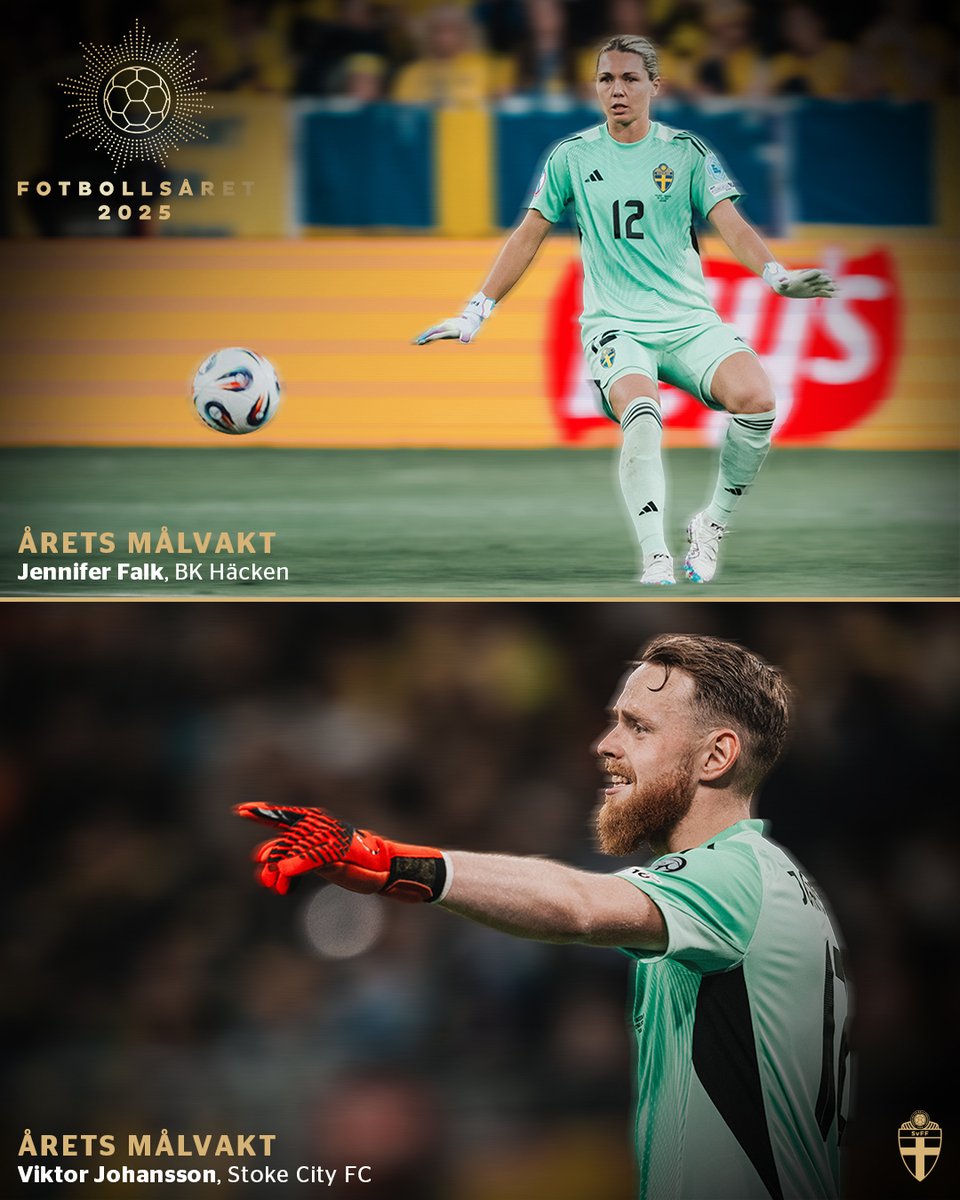 Stort grattis till Årets målvakt 2025: Jennifer Falk och Viktor Johansson 🔥🏆

🗞️bit.ly/3KZ6r73