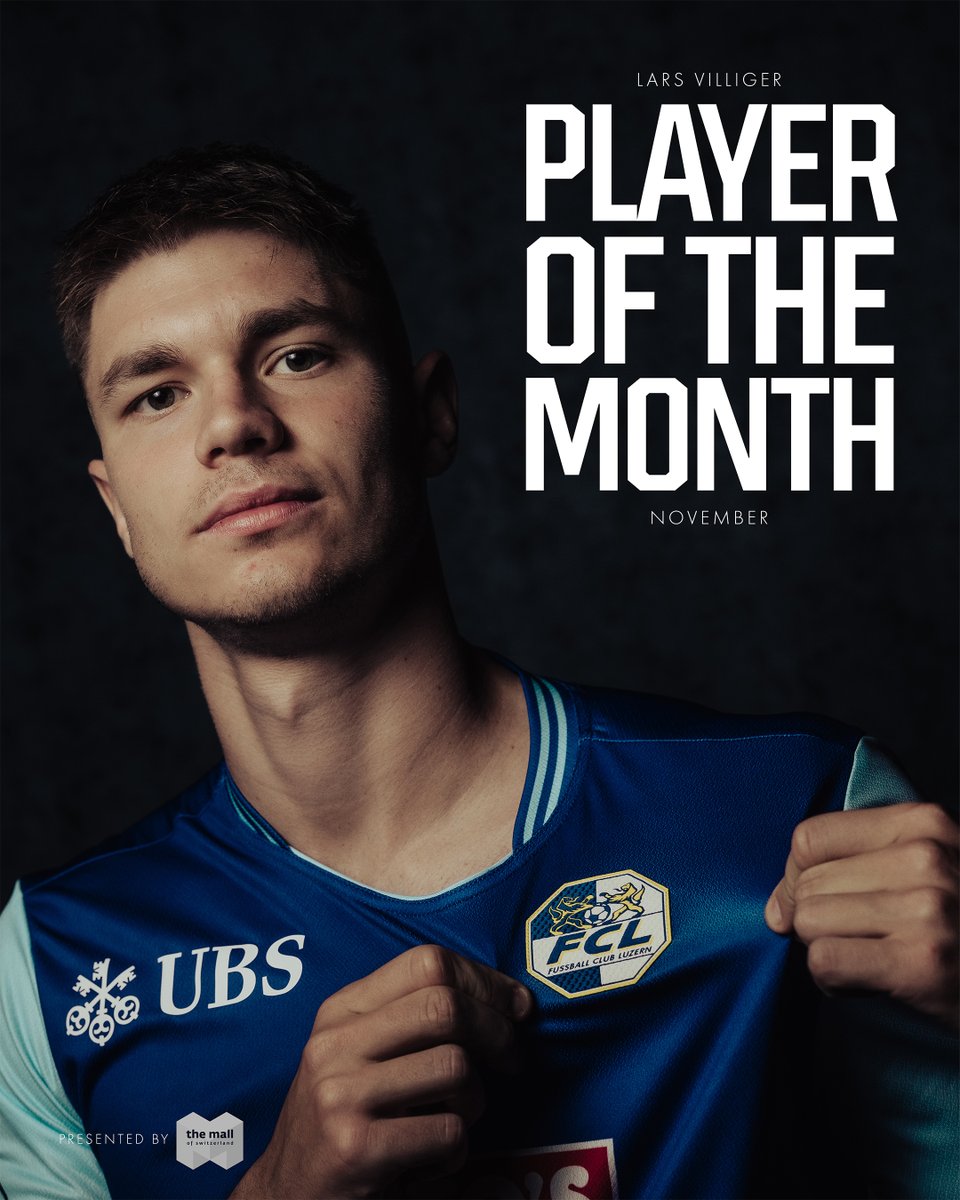 ᴘʟᴀʏᴇʀ ᴏꜰ ᴛʜᴇ ᴍᴏɴᴛʜ ɴᴏᴠᴇᴍʙᴇʀ: 𝐋𝐚𝐫𝐬 𝐕𝐢𝐥𝐥𝐢𝐠𝐞𝐫 💙🤍

Die Besuchenden der Mall of Switzerland haben entschieden: Lars Villiger ist Player of the Month November!

#fcl #seit1901fürimmer #nomelozärn
