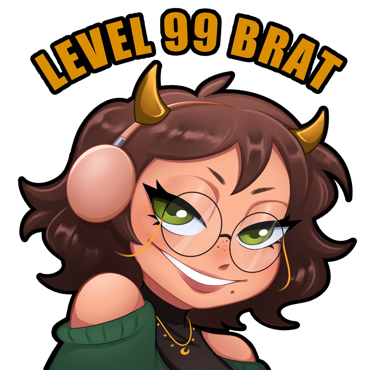 Just a reminder that I am a brat of the highest order &amp; u can b 1 too w/ the Level 99 Brat Merch! U can win a free merch item tonight if u come to stream &amp; see me rage out w/ friends while trying to farm lords in Marvel Rivals. Cya tonight at 7pm EST! 

Twitch.tv/erisserenity