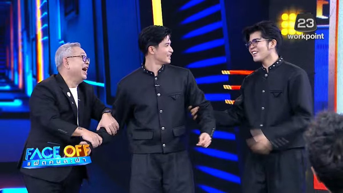 Dino_Ryanfans's tweet photo. 🎭 เอ็นดู555  ไรอัลขอโทษที่เม้าท์พี่เยอะไปหน่อย
พี่ตูมตาม: ไม่เป็นไรครับ ผมไม่ใช่คน aggressive อะไร  ไอ้...เอ้ย🐊   555555

#Faceoffแฝดคนละฝา #Workpoint23
#แฝดคนละฝา #แฝดขโมยชีวิต
#ไรอัลกาจบัณฑิต #ลูกชายแห่งชาติ
#ตูมตามยุทธนา #ตูมตามเดอะสตาร์ https://t.co/uL54sp6nZB