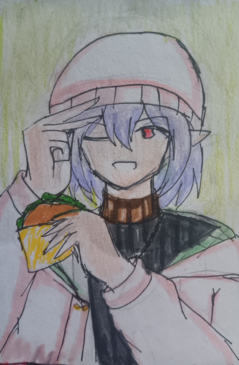 FloArtin's tweet image. #GranblueFantasy #GBF
Knowing Grimnir, he probably going to craft some poetry first before gushing about how tasty the food is when asked for a food review.

Ft. That one outfit he wears for a collab. I think it's cute~