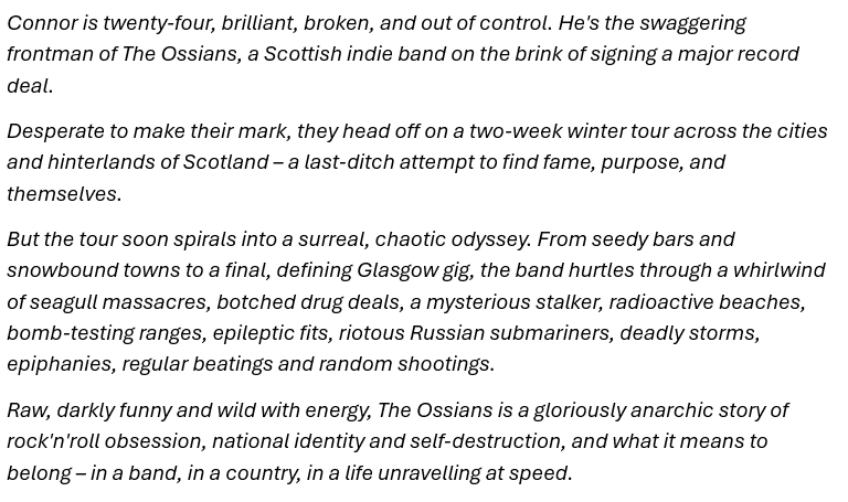 EastHullPete's tweet photo. It's #CoverReveal time. This one is a twentieth reissue for #TheOssians by @doug_johnstone and published by @OrendaBooks. Coming 9April 2026 but can be preordered here https://t.co/CFJtZXhCw0 https://t.co/jpvWQog4Gv