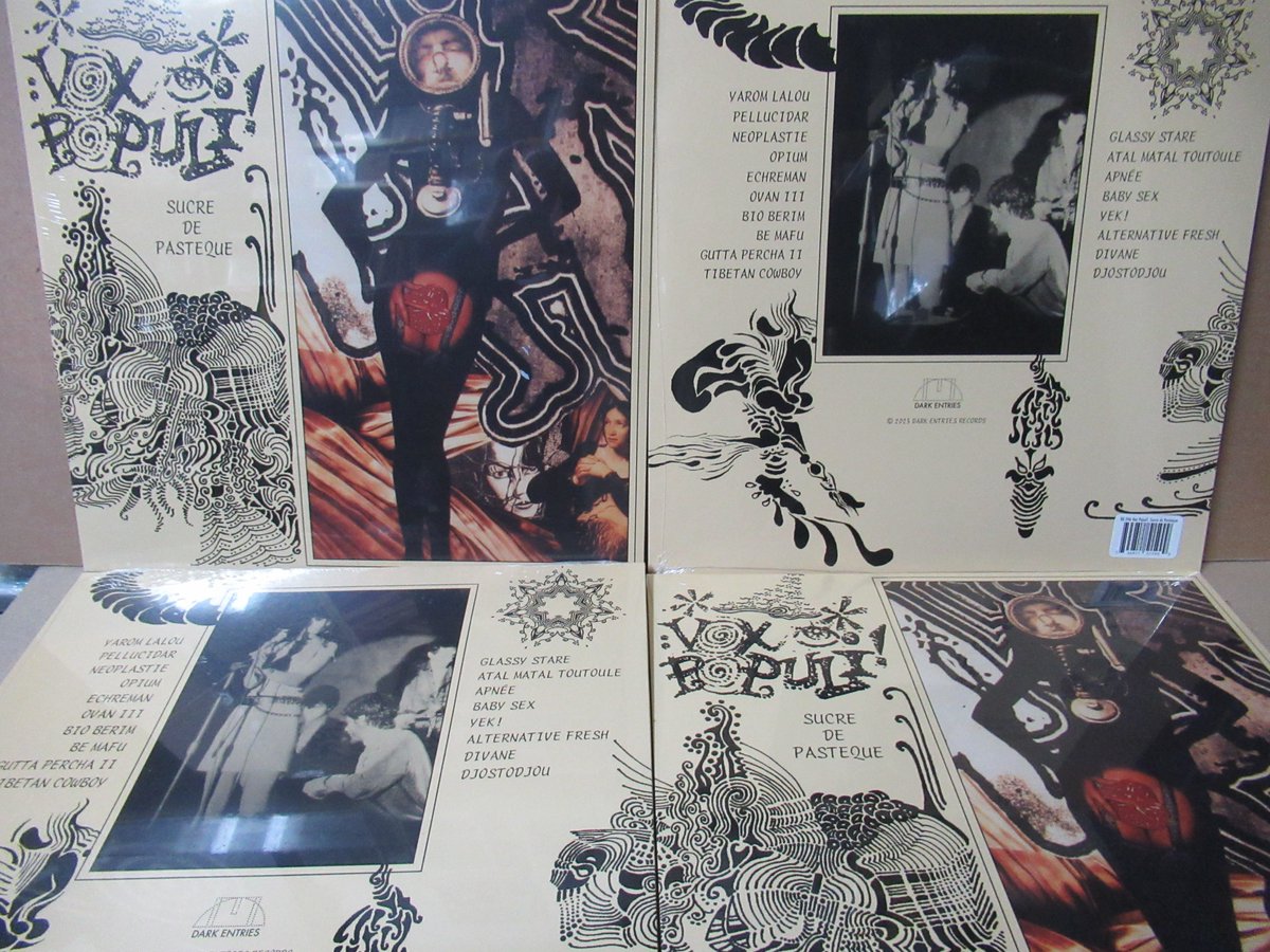 80s FRANCE Post Industrial VOX POPULI!1986年彼らはN.W.W.やBLADDER FLASK, LT CARAMEL等に類似するコンクレート・ミュージックのノイズ・トライヴァル・サウンドの力作を何と入手し辛い自主TAPEで出していたが、遂にこの度初のLP化が叶った。これはもう Dommune の宇川氏は買わねばならないだろう。