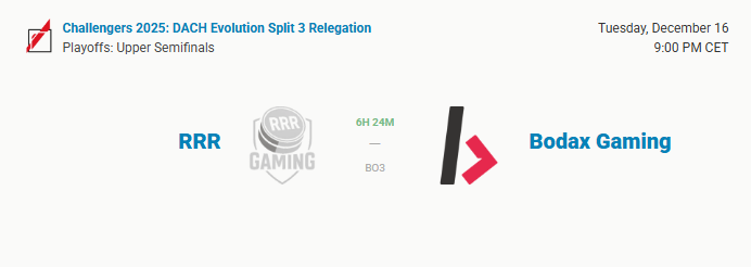 GamingBodax's tweet photo. VCL Relegation - UPPER SEMI-FINALS 🔥
TODAY - 9pm CEST (Running schedule)
VS @RVMultigaming (RRR)
Watchparty by @its_nekolinchen @ https://t.co/QTiwfZjpVi
Roster:
• @nyshaVLR
• @SimplexVal
• @InsaneDINIVL
• @Nailvlr
• @reosval
#GoBodax https://t.co/80tJHMCHmn