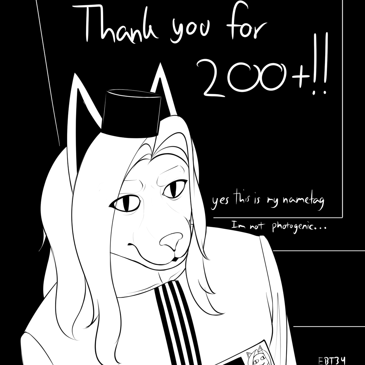 thank you everyone for 200+! i frankly didnt think i'd reach this that fast, celebrate with rare 4k cat creature. points for guessing the movie ref