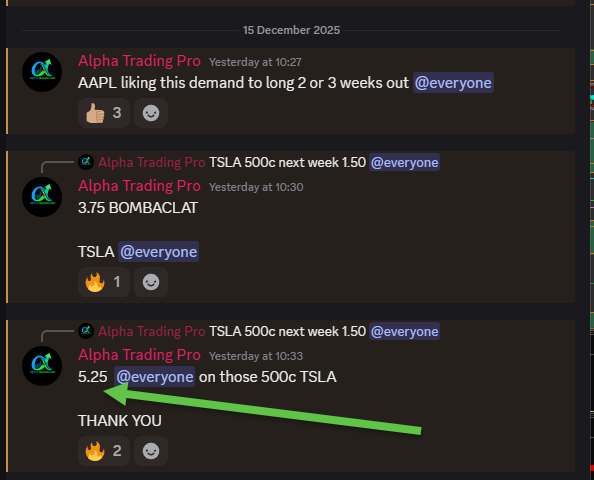 alphatradingpro's tweet photo. $TSLA 500c from 1.50 β 5.25 on those swings
She did what she had to do.
No hesitation, just elevation.
#Options #TSLA #FlowTrading #AlphaPlays https://t.co/fmRsRySnee