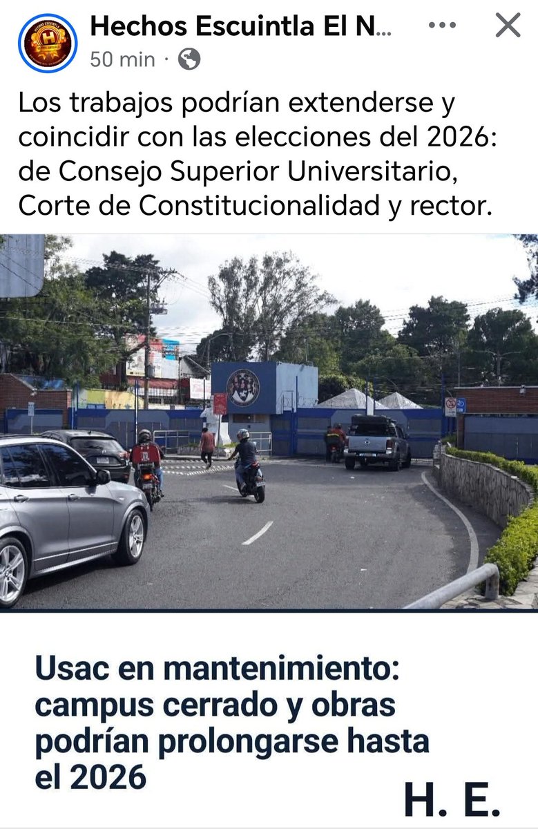 Urge la intervención de la <a href="/USAC_oficial/">Universidad de San Carlos de Guatemala</a> O lo hace el <a href="/GuatemalaGob/">Gobierno de Guatemala 🇬🇹</a> o lo hace el pueblo, pero es neceserio sacar al delincuente usurpador y cooptador de walter mazariegos, para liberar la educación pública superior. ¡Basta ya!