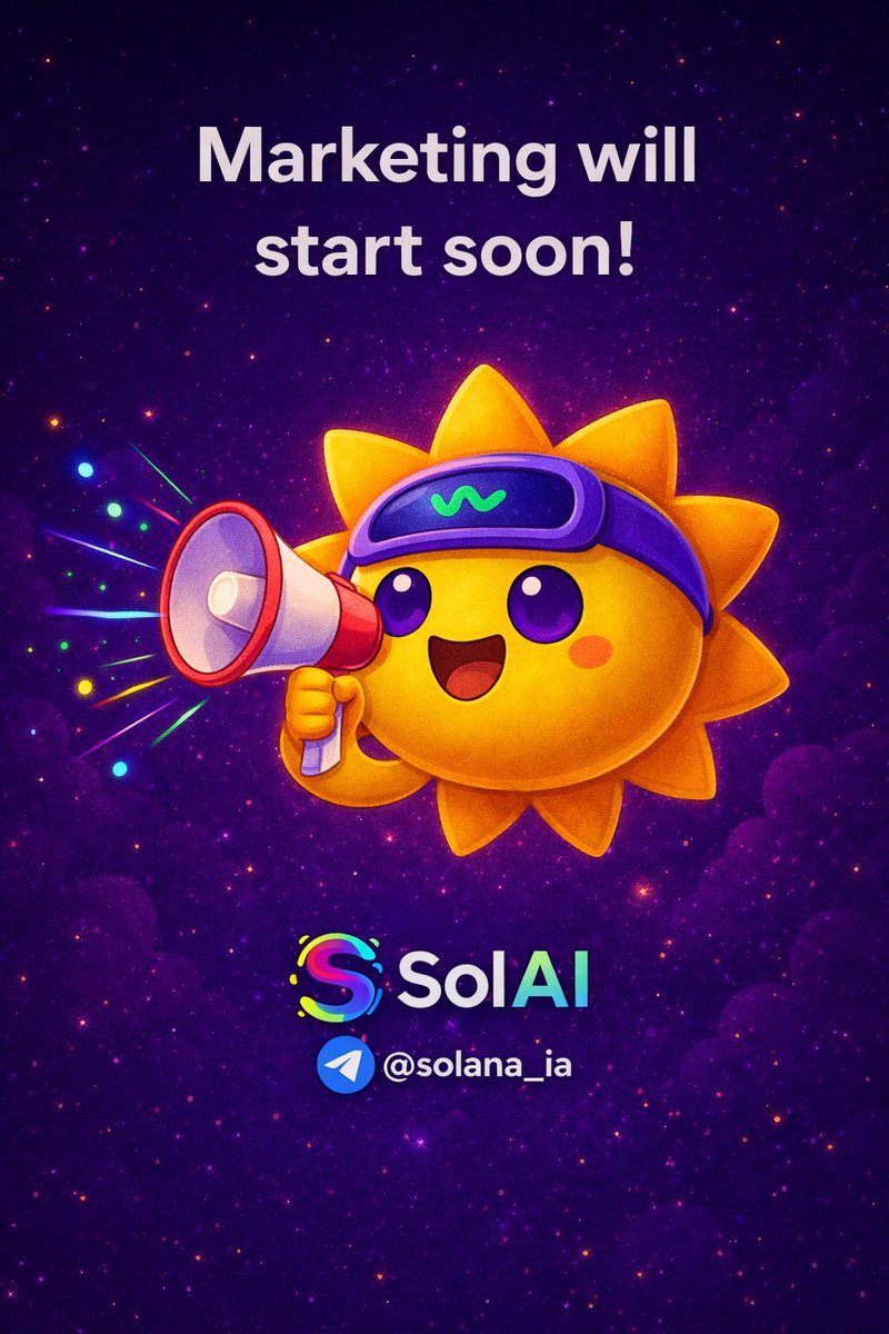 SolAI_rede_sol's tweet photo. The start will be given and you cannot stay out.
Marketing will start sooner than you think.
Let's take this token to #DEX and #pumpswap 

#Solana #solai #defi 

https://t.co/wSBJykwr3p https://t.co/wHvick0rqC