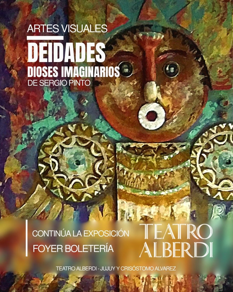 Continúa la exposición de la obra "Deidades - Dioses Imaginarios" del artista Sergio Pinto en el foyer del Teatro Alberdi #ExtensiónEsCultura <a href="/MediosUNT/">UNT Tucumán</a>