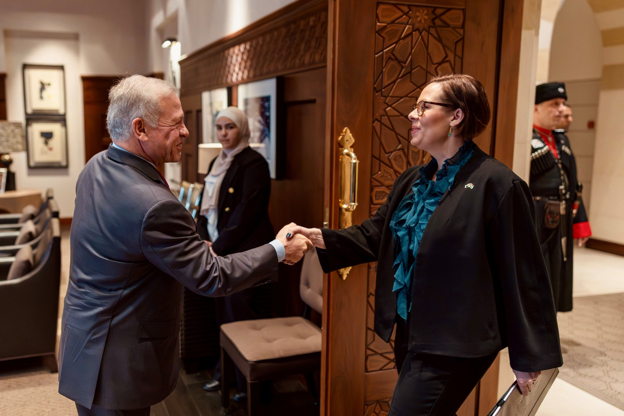 الملك يستقبل وزيرة الخارجية السويدية #الأردن 