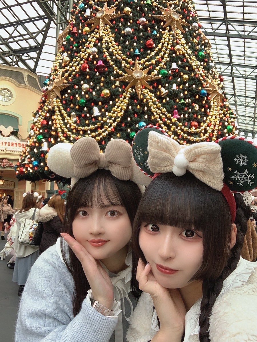 この前のクリスマスディズニーはすみれさんとでした🌷 たのしかった