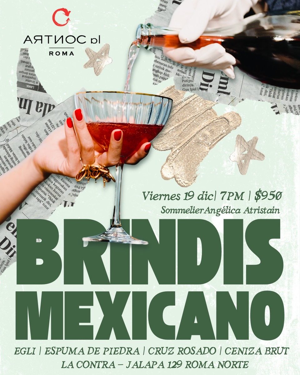 VinoParaiso's tweet photo. Ven a brindar con nosotros a #LaContra en jalapa 129 Roma Norte! Aprenderás todo sobre los vinos espumosos degustando 4 maravillosos vinos mexicanos! Reserva aquí con nosotros! https://t.co/ueAqKZhZoO