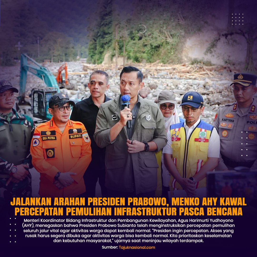 instruksi dijalankan dengan baik oleh beliau
AHY Peduli PD Reforestasi