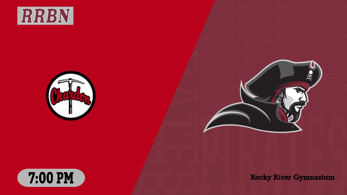 rrhsBN's tweet photo. Game Day @ the corner of Wagar and Detroit! @rockyriverbbk welcomes @ChardonSchools tonight at 7pm. Catch the Varsity LIVE-Streamed here: https://t.co/A3DIMWOPp4
#rrhs #PiratePride @GoTime #RiverStream https://t.co/Rqvxhlxues