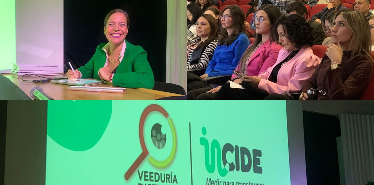 🧵 Hoy la Veeduría Distrital presenta los resultados de INCIDE 2024–2025: Medir para Transformar, un ejercicio que fortalece la relación entre las entidades públicas y la ciudadanía.