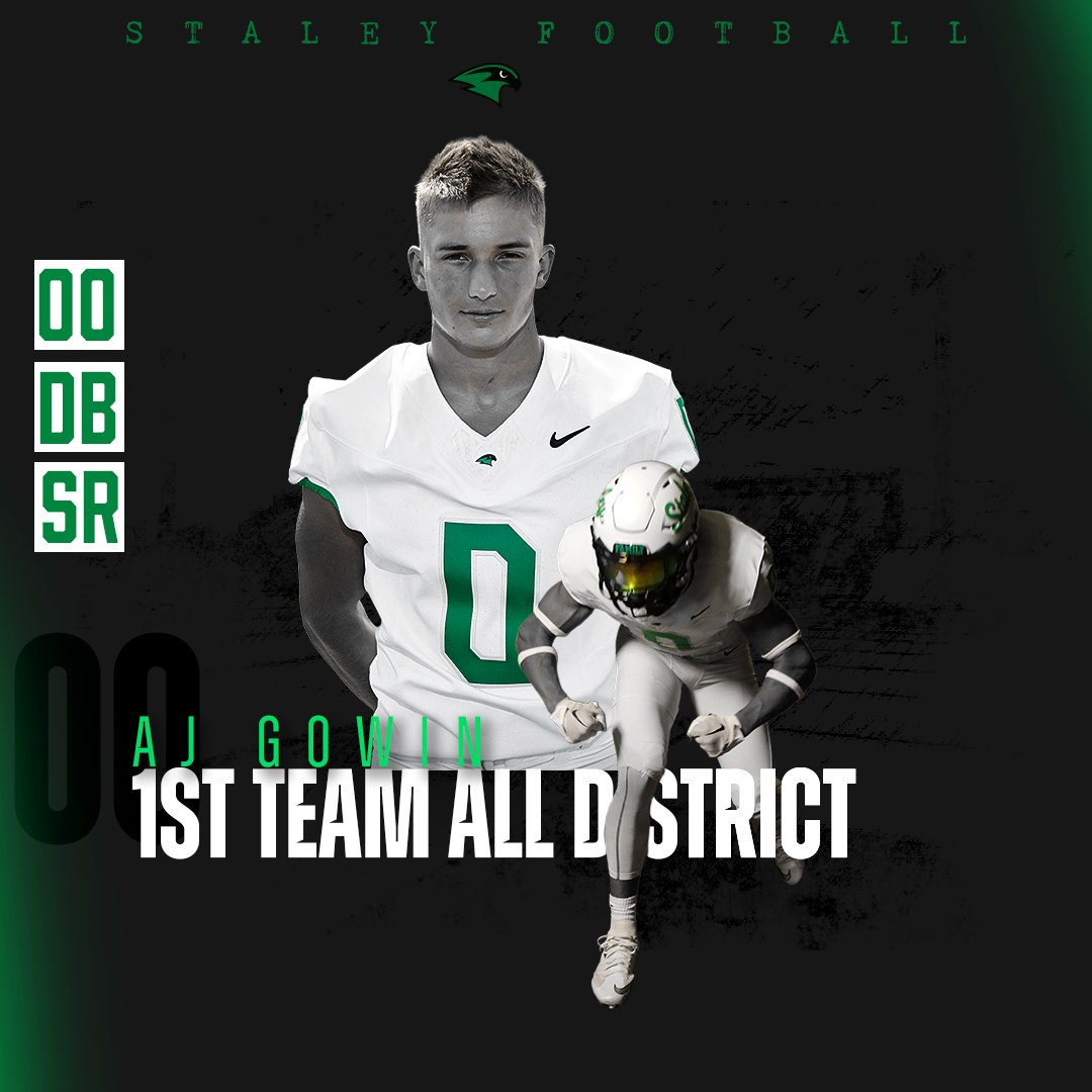 StaleyFootball's tweet image. Congratulations to our first-team all-district players D'Juan Morrison, Draivyn Colvin, AJ Gowin and Logan Thom! #BITS