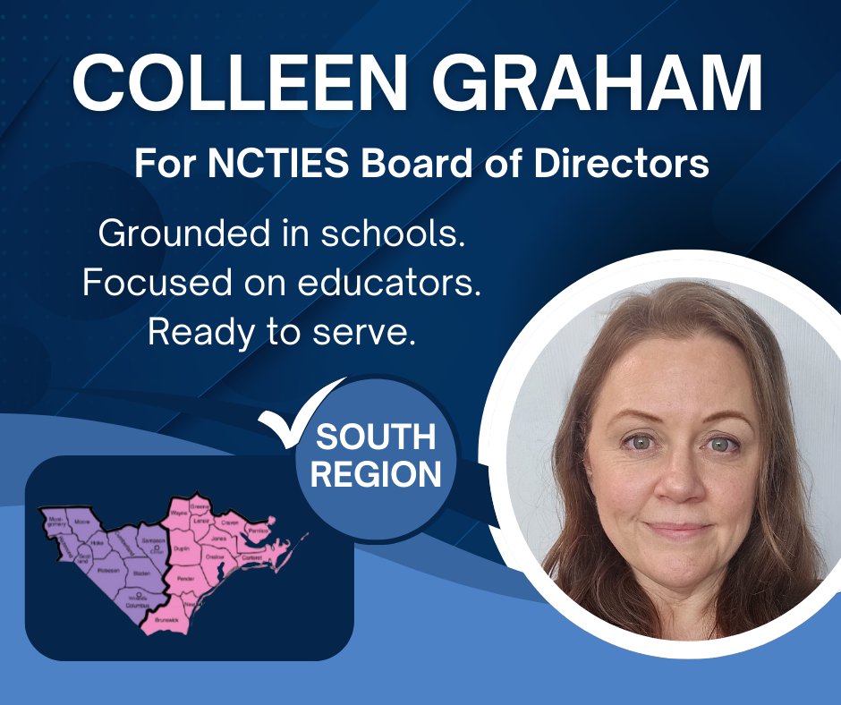 I’m running for the <a href="/ncties/">NCTIES</a> Board, South Region.
My work is grounded in schools and focused on supporting educators.
I’d be honored to earn your vote. #NCTIES