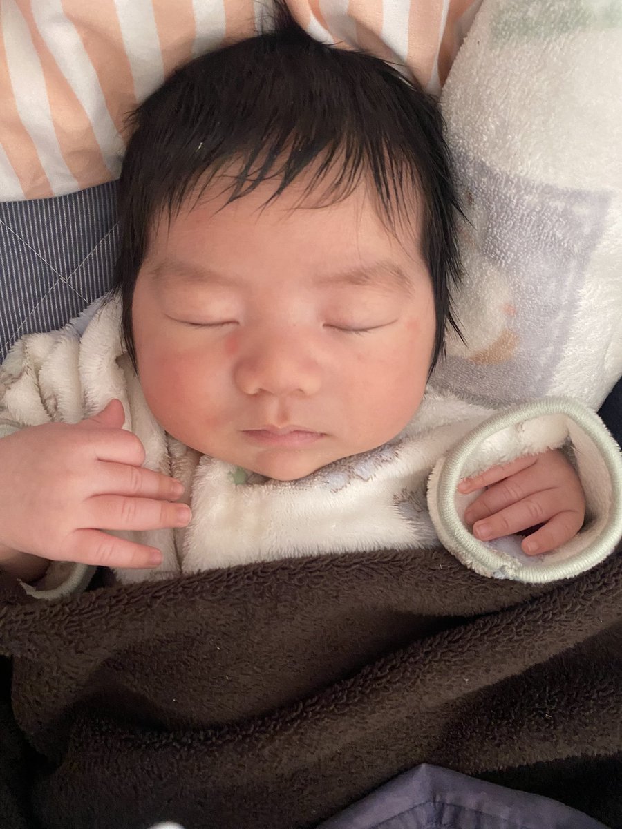 Mpjo3B's tweet photo. あ〜〜
久々の赤子かわいい〜

上の子達とはまた違うかわいさ、
ビックベビーやけど
片手に収まるの可愛い〜ふぅ〜

このお腹満たされて
ゲップ出す体勢で力尽きてるの可愛すぎるやろ https://t.co/gdC5m1fqoB