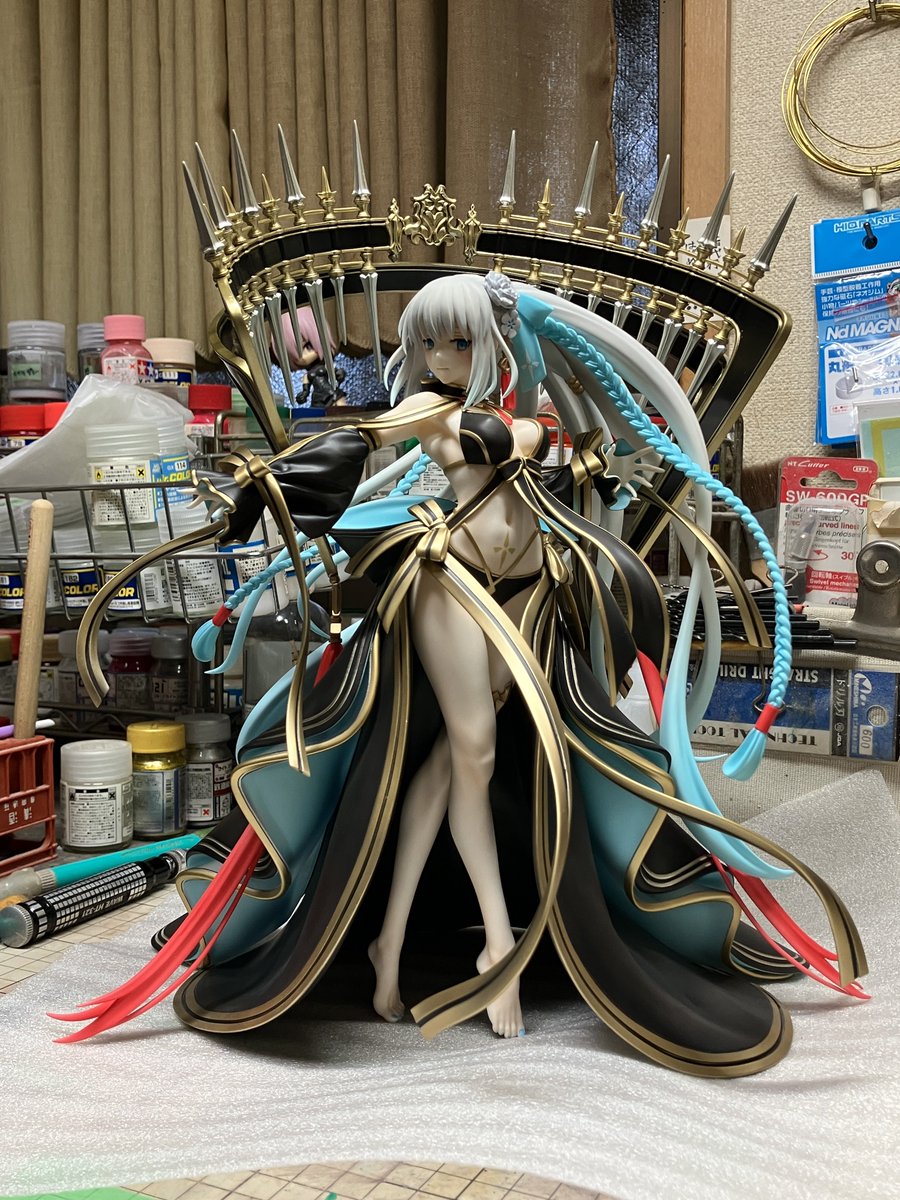 ご依頼品 】 ~水妃モルガン 塗装~ 塗装完了でっす！ 使った色とか塗装