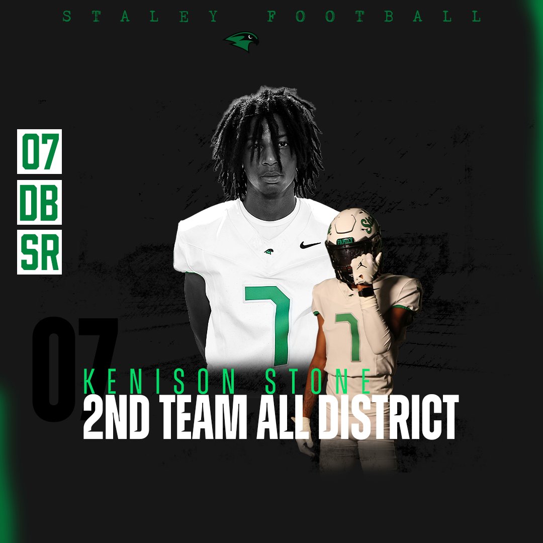 StaleyFootball's tweet image. Congratulations to our second team all-district players Toa Ofahulu, Kenison Stone &amp;amp; Keegan Wink! #BITS