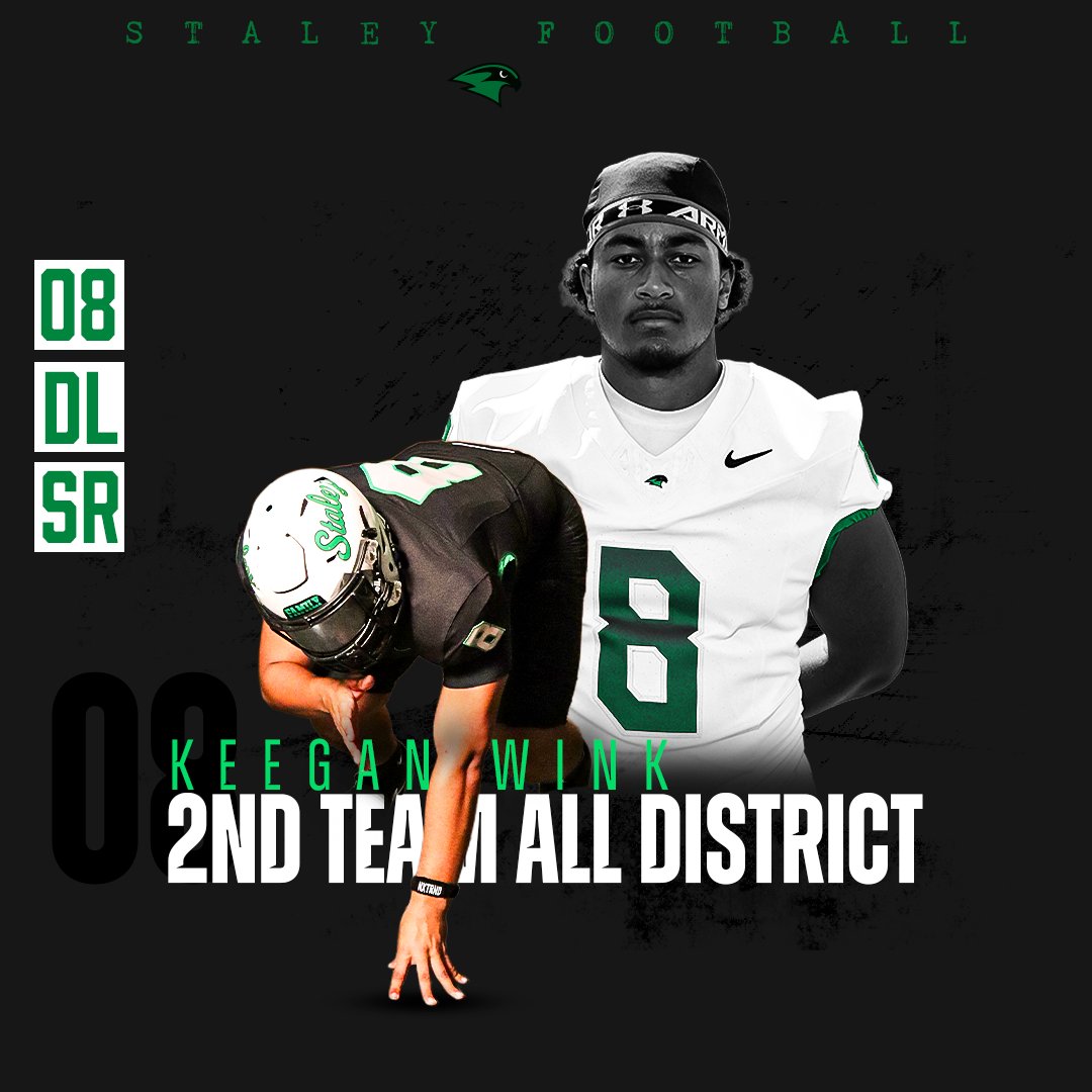 StaleyFootball's tweet image. Congratulations to our second team all-district players Toa Ofahulu, Kenison Stone &amp;amp; Keegan Wink! #BITS