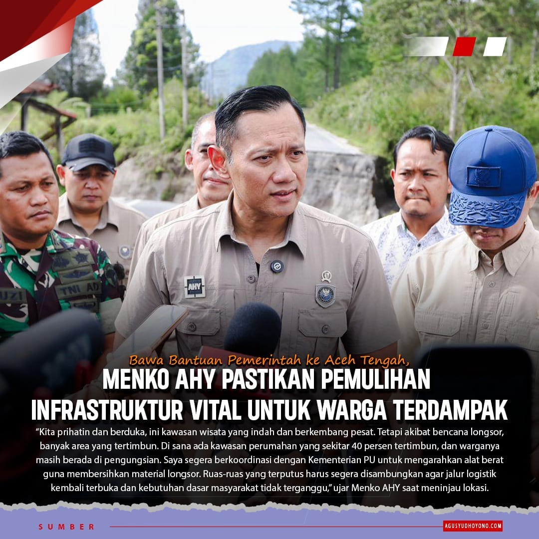 speecially's tweet image. AHY menyalurkan bantuan dan AHY Peduli PD Reforestasi demi kebaikan bersama