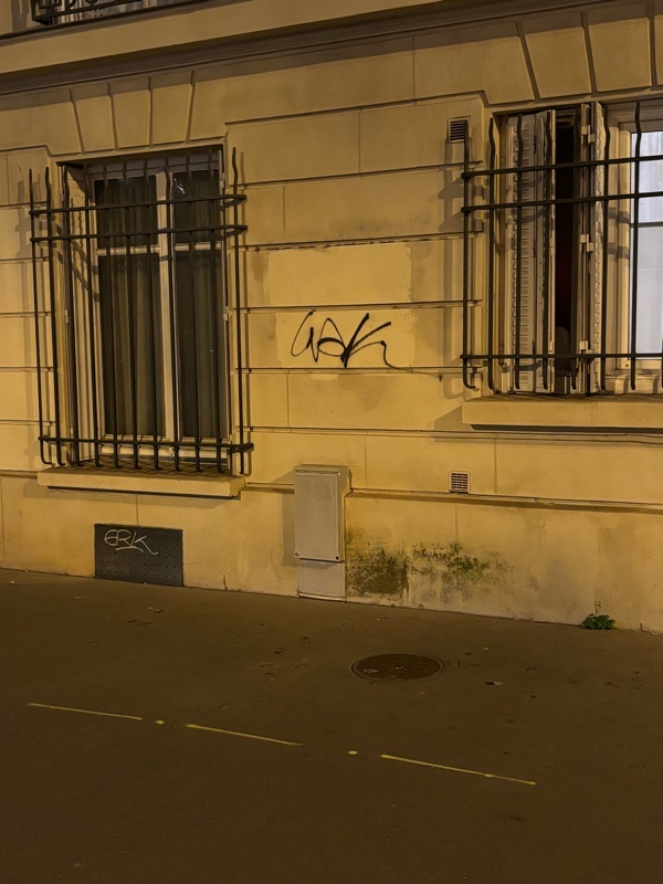 audmr's tweet image. Plus de 500 tags répertoriés contre "liak". 
30 signalements depuis 1 mois.

Aucune réaction des candidats à la mairie de Paris.
Personne ne parle jamais du fléau que représente le tag.

Pourquoi @datirachida @egregoire @chikirouparis @David_Belliard @pybournazel ?!