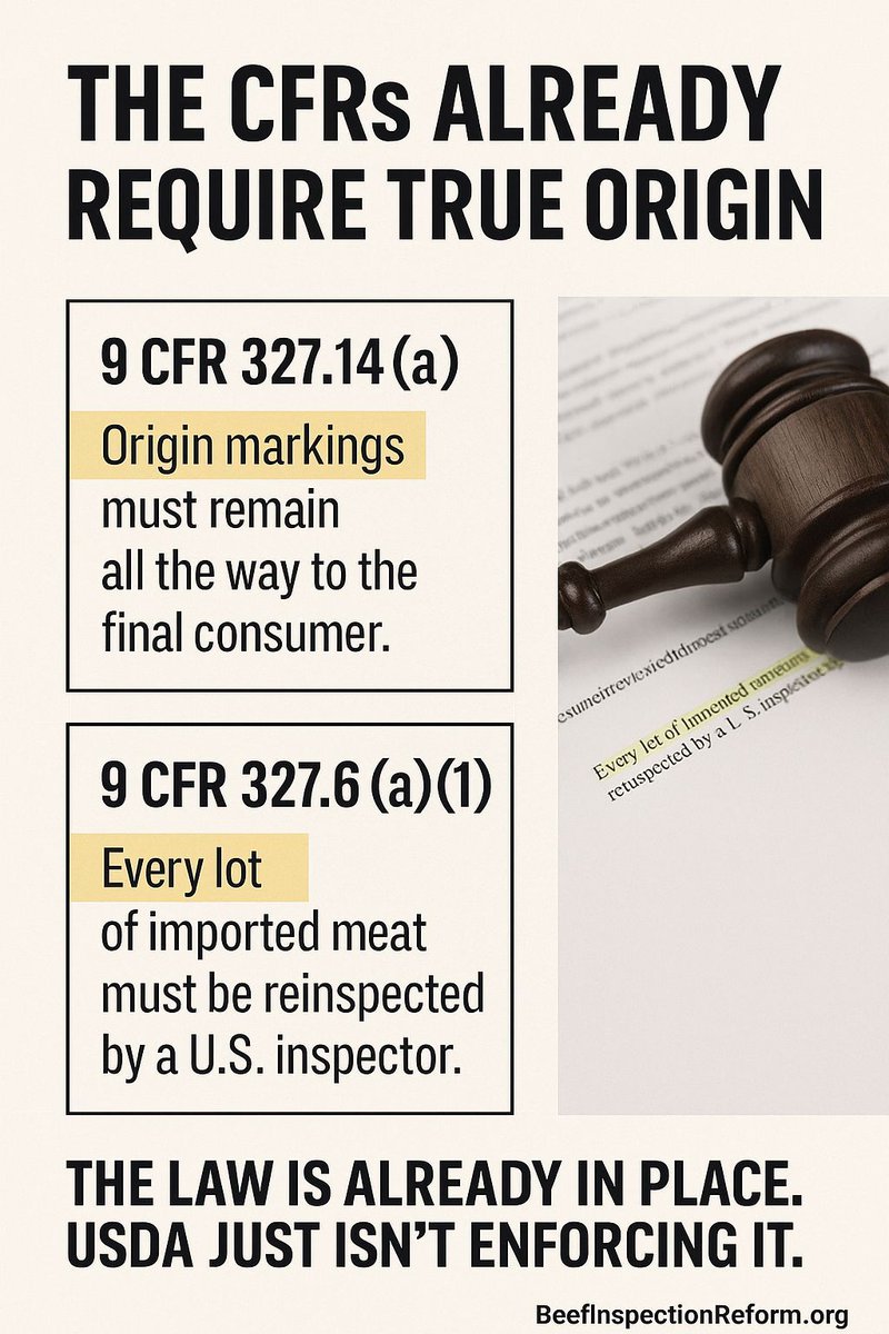 Beef Inspection Reform tweet media