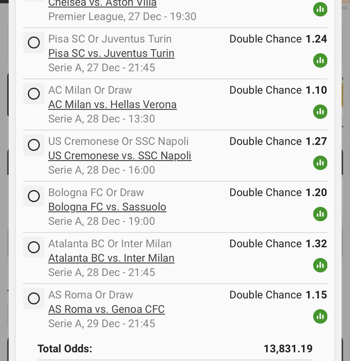 AmaraWhy's tweet photo. โฝ๐ TICKET UPDATE ๐โฝ
Booking code: BW29F1B7D3
42-team mega multiโฆ
โ
4 teams already WON
Early signs looking good bafethu ๐ค๐ฅ
We stay patient, we stay locked in โ December BOOM still loading ๐ธ๐
#42LegMulti #DoubleChance #BothTeamsToScore #MegaMulti
#BetwaySlip #BookingCode #PuntersSA #Bafethu
#BigOdds #BoomSeason #DecemberWins