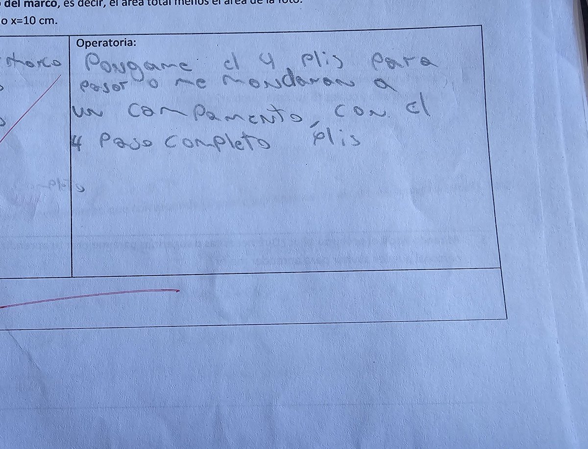 kar3ncha's tweet photo. Qué hago, le doy el 4 o le permito que viva una experiencia en un campamento? https://t.co/751OeRvSoH