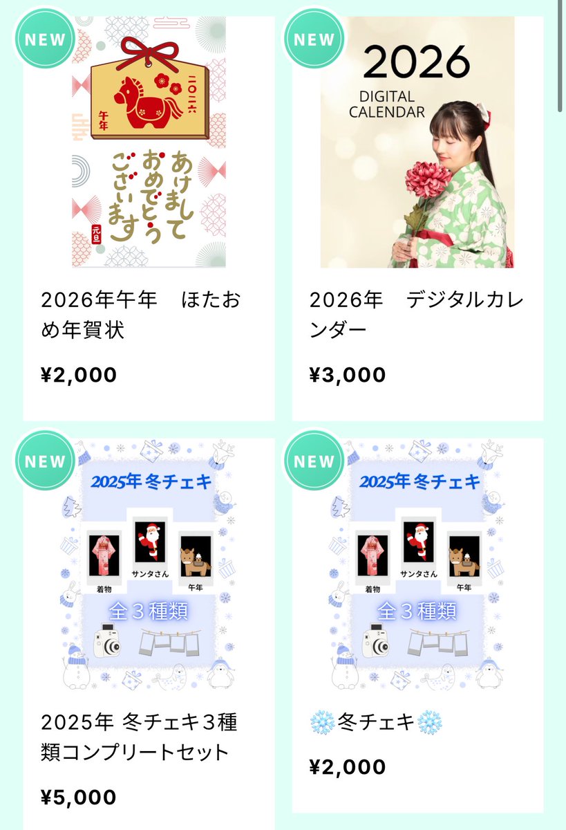 🎍年末年始グッズ🐴🎍／／ 🌟2026年年賀状🌟 ⚪︎直筆サインメッセージ