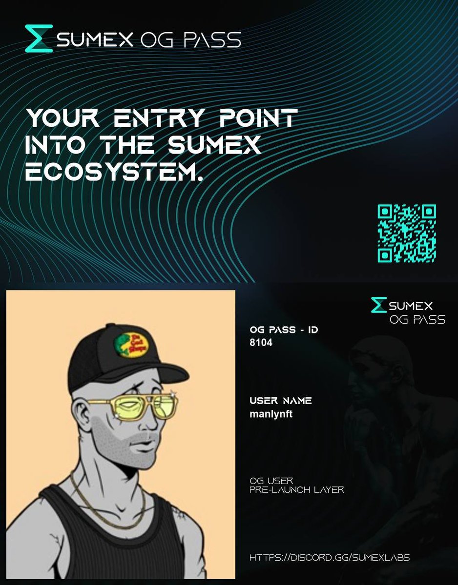 OG-PASS is now live on <a href="/Sumex_Labs/">SUMEX | Web3 SuperApp</a> - and it looks way more important than “just a role”.

Personal mint, limited supply, early entry signal.

Claimed mine already. Smooth flow, and the Discord feels laser-focused on early contributors.

You can claim your here:
