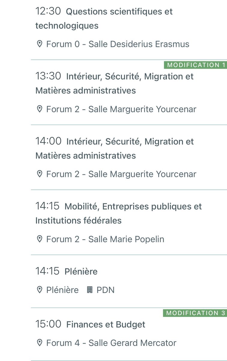 Quand on ne siège dans aucune commission, on en vient à oublier que le travail Parlementaire ne se résume à venir (parfois) en séance plénière …

Les collègues sont en commission depuis ce matin mais il faut ouvrir l’agenda de la Chambre pour s’en apercevoir !