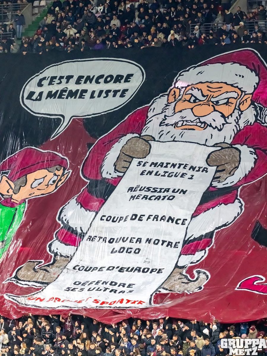 GRUPPAMETZ's tweet image. J16: FC Metz - Q$G

Le père Noël a un message!🎅🏻