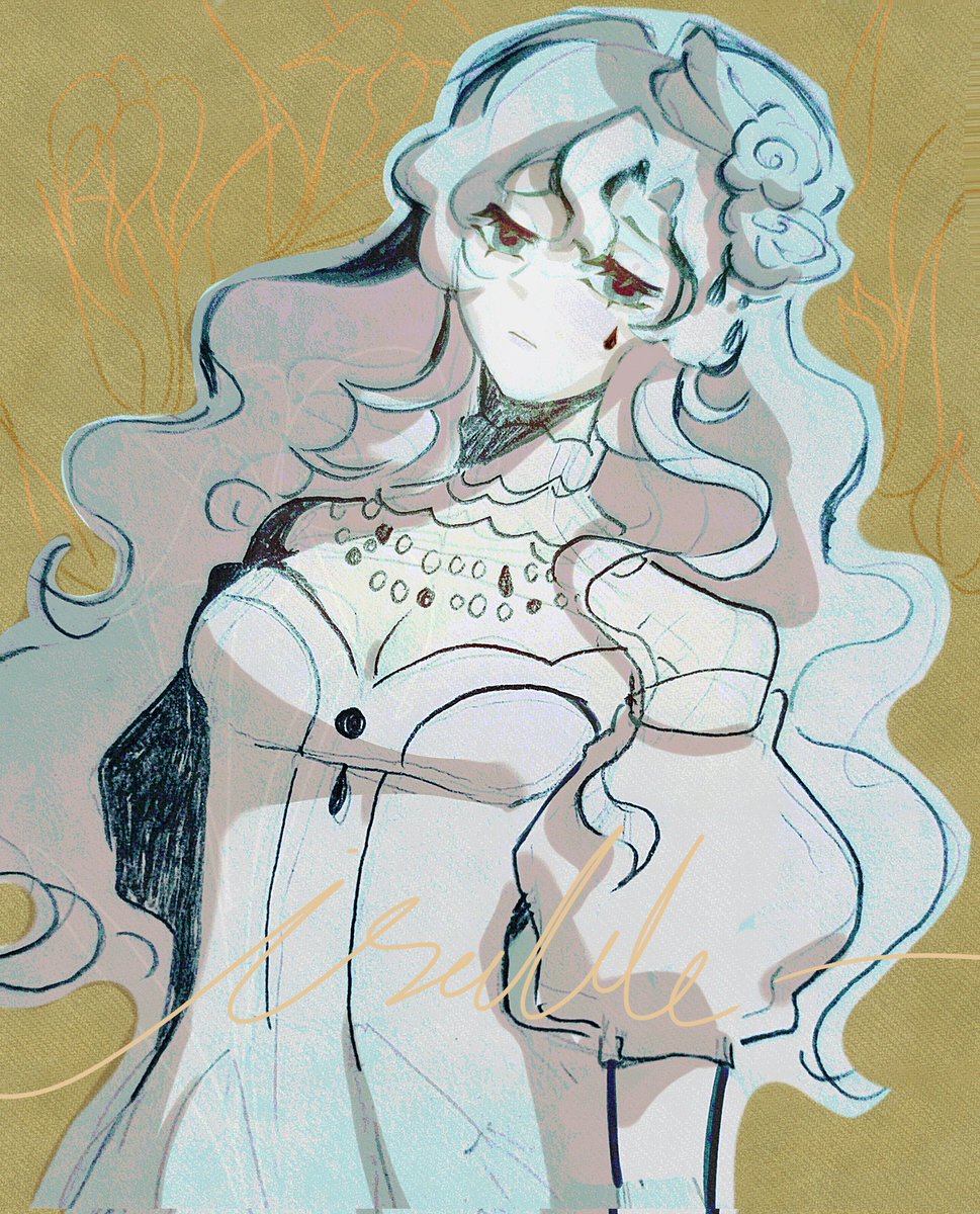 ellie_owow's tweet image. Messy Isolde doodle