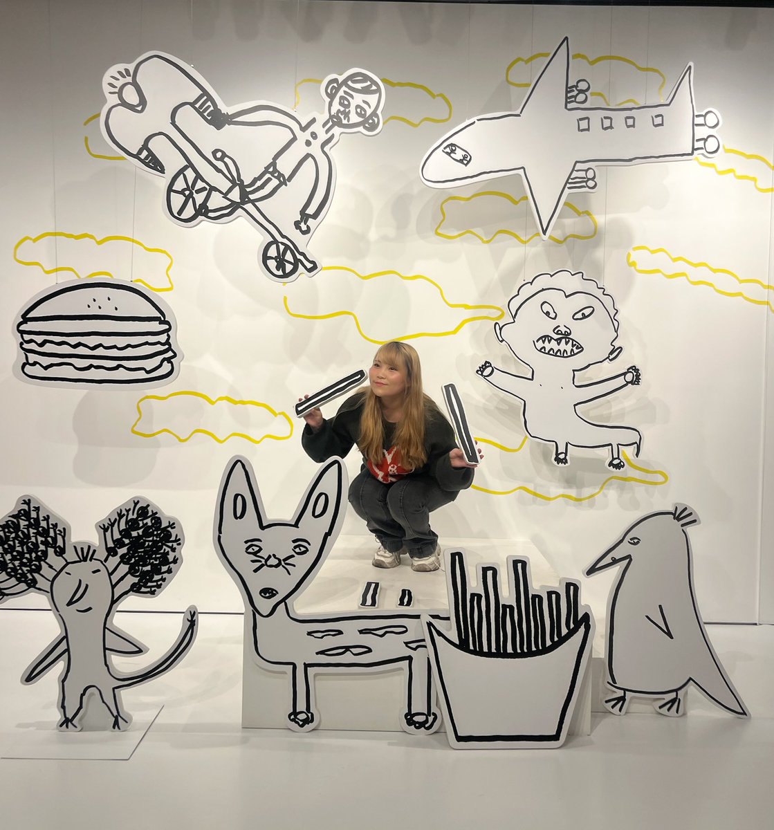 浜田雅功展『 #空を横切る飛行雲 』 行ってきました!! 菜摘さんが