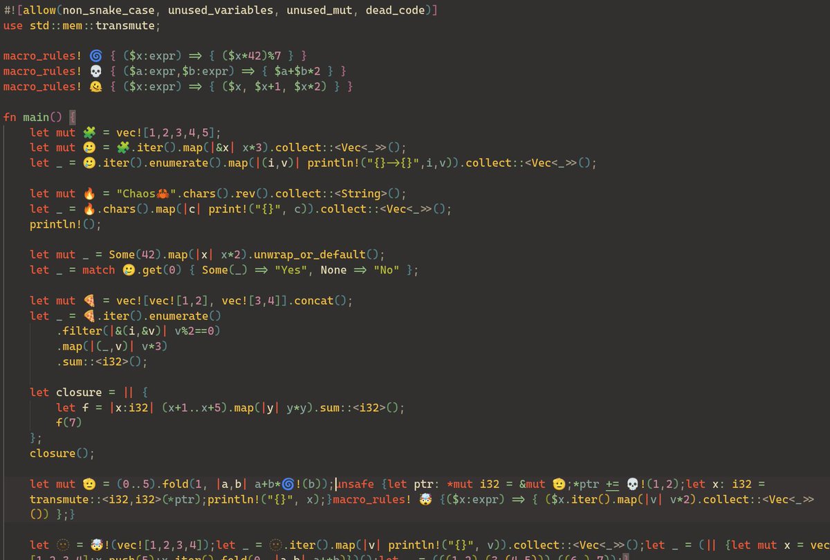 data_cyborg's tweet image. Rate my very readable code
 #programminghorror
 #meme