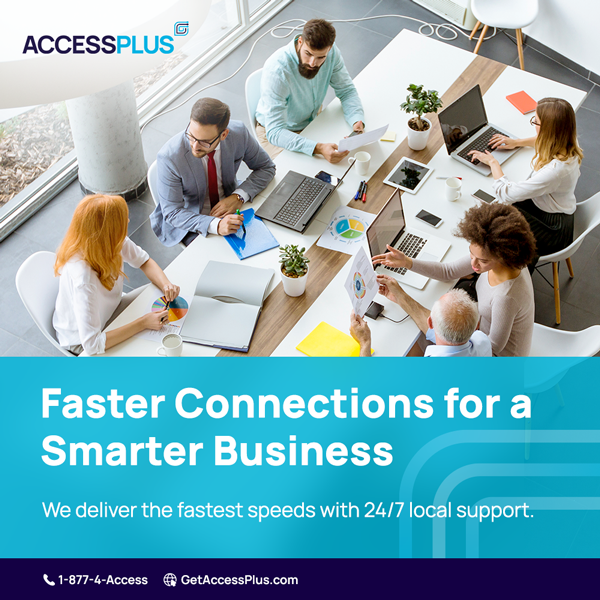 GetAccessPlus's tweet image. Every business is different. AccessPlus gives you the right connection for yours. Choose from fiber, dedicated internet, cable, fixed wireless, or LTE 5G, all backed by local support and built-in redundancy.

#AccessPlus #HighSpeedInternet #InternetProvider #BusinessConnectivity