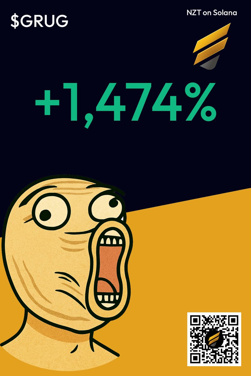 NZTonSolana's tweet photo. Alert: $GRUG +1474%. 🤝 🪙 🚀 Scanner front-ran the pump while CT slept — https://t.co/t0RyDRrGFL #memecoin https://t.co/kKIj7Jcnqc