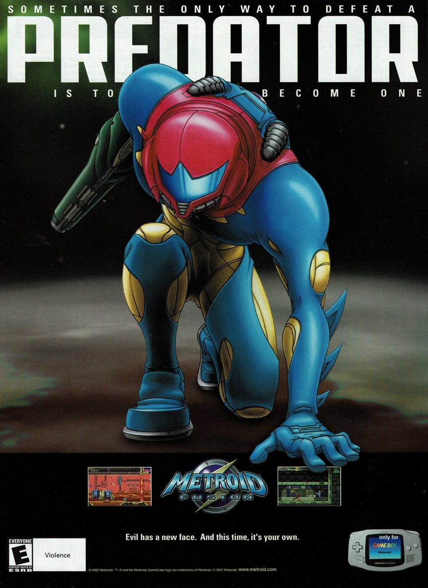 Metroid Fusion - Game Boy Advance ad (2002).