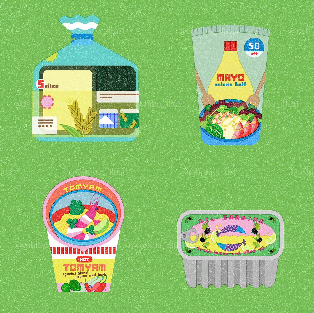 #今年も残りわずかなので今年一番伸びた絵を貼る

🍞🥚🥤🥫