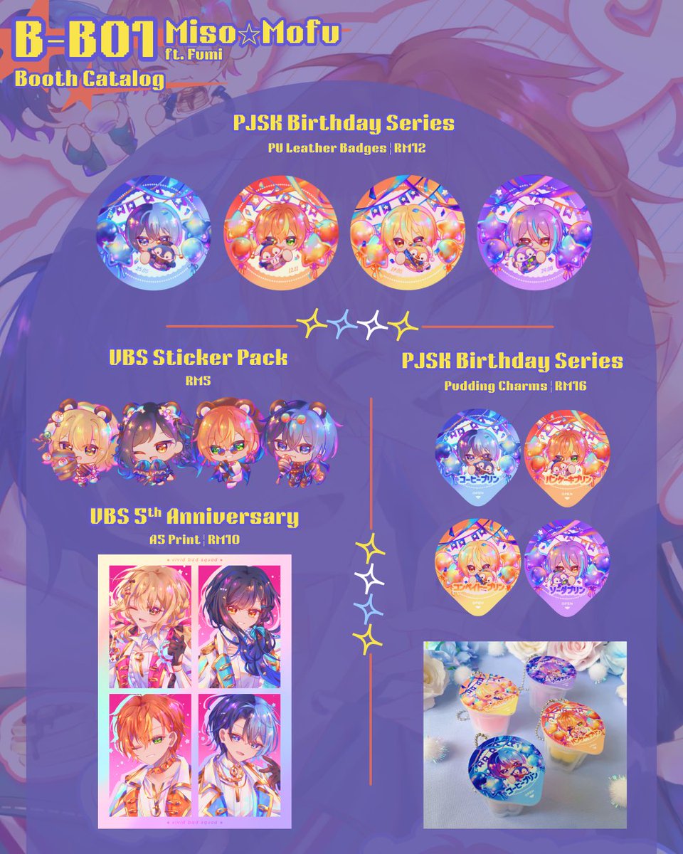 misoqwo's tweet photo. 𐙚   ˖ ݁𖥔 ݁˖ CF Catalogue📍B-B01 (Hall 7)˖ ݁𖥔 ݁˖   𐙚

Here’s my catalogue for CF this weekend! Everything will be available OTS only 🙇‍♀️

Fandoms: PJSK, KNY, HSR, ES
.
#comicfiesta2025 #cf2025 #comicfiesta2025catalogue #comicfiesta https://t.co/WiZx7Eu0SH