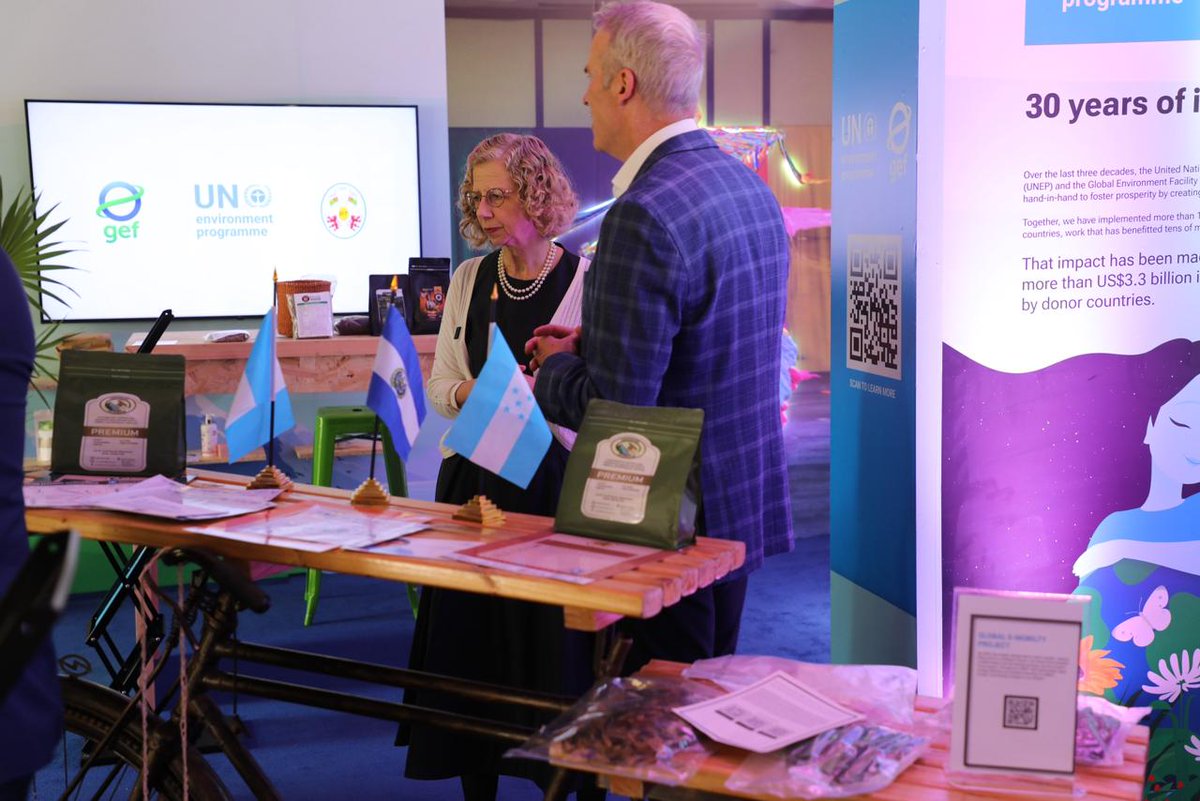 Present at #UNEA7 in Nairobi. The Fostering Water Security in the Trifinio Region project, funded by <a href="/theGEF/">Global Environment Facility (GEF)</a>, implemented by <a href="/UNEP/">UN Environment Programme</a>, and executed by <a href="/OAS_official/">OAS</a> together with the CTPT, participated in UNEP’s Global Project Exhibition, the world’s largest environmental forum.