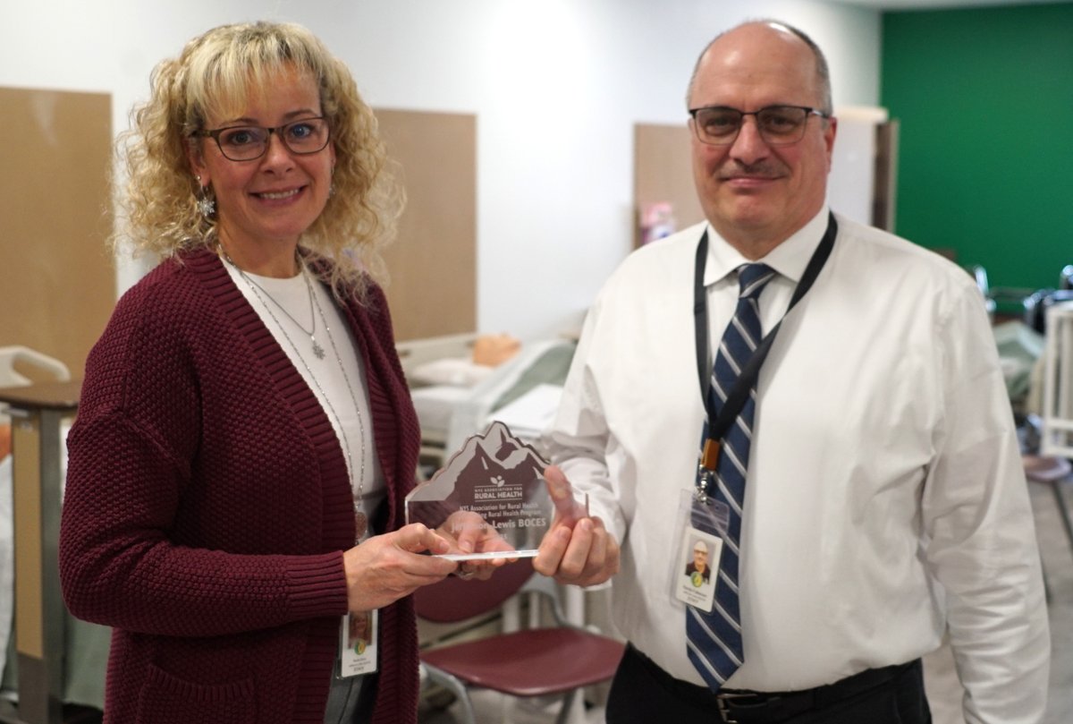 The BOCES Adult Practical Nursing program was recently honored by the NYS Association for Rural Health with the Outstanding Rural Health Program Award  #caringconfidentunited #boces