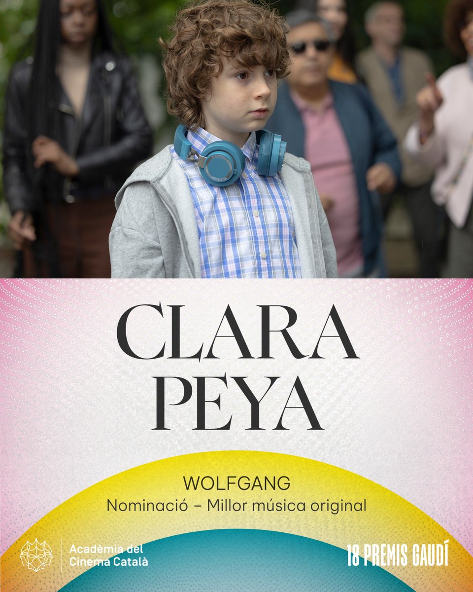 🎖️ #Wolfgang està nominada als XVIII #PremisGaudí de l'@Academiacinecat a:
- Millor pel·lícula
- Millor música original, per la compositora Clara Peya

🎬 Una producció que també va passar pel #Maresme, concretament per #Mataró

👏🏻 Enhorabona a totes les produccions nominades!